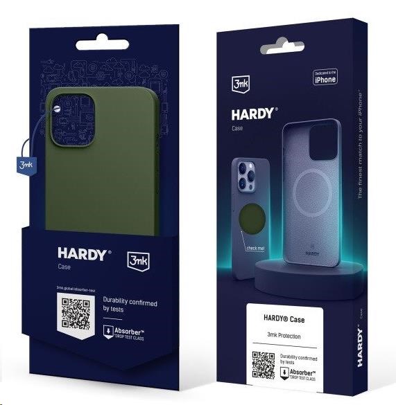 3mk ochranný kryt Hardy Silicone MagCase pro Apple iPhone 15,  Alphine Green8 