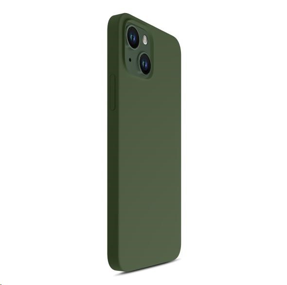 3mk ochranný kryt Hardy Silicone MagCase pro Apple iPhone 15,  Alphine Green2 