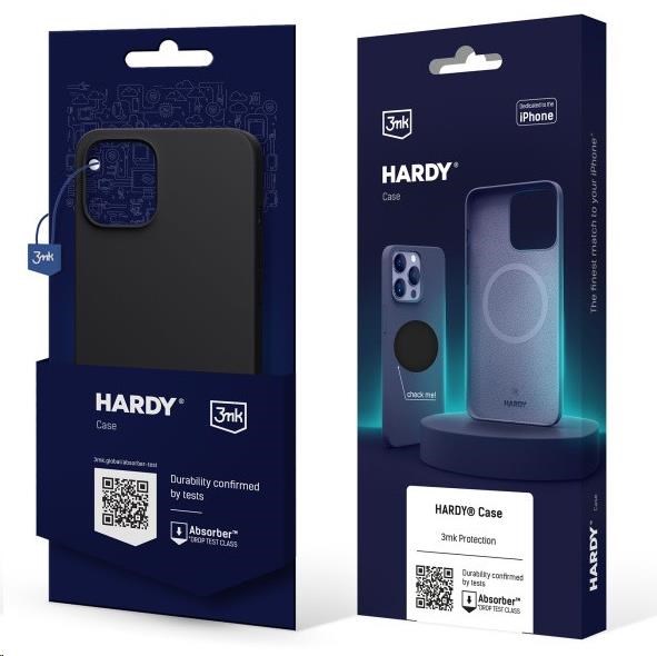 3mk ochranný kryt Hardy Silicone MagCase pro Apple iPhone 15,  Graphite8 