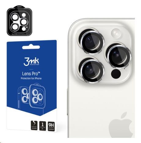 3mk ochrana kamery Lens Protection Pro pro Apple iPhone 15 Pro Max,  Silver0 