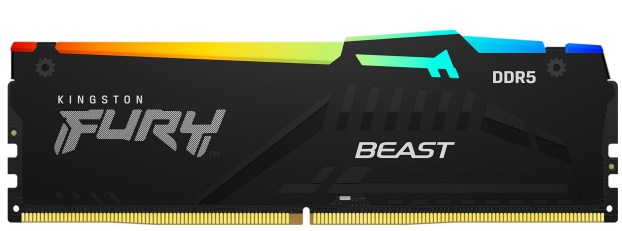 KINGSTON DIMM DDR5 64GB (Kit of 4) 6000MT/s CL40 FURY Beast RGB XMP0 