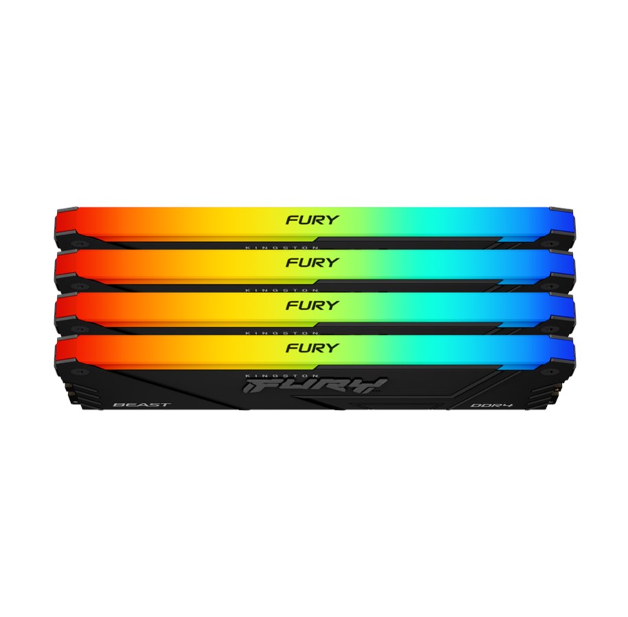 KINGSTON DIMM DDR4 32GB (Kit of 4) 3600MT/ s CL17 FURY Beast RGB,  XMP0 