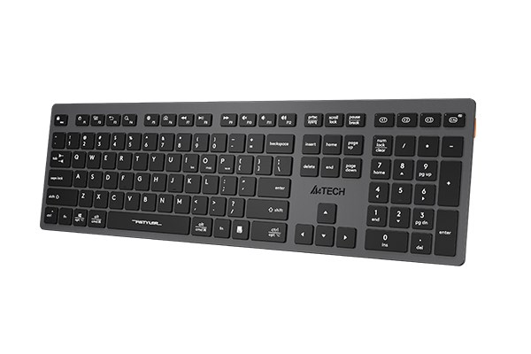 A4tech FBX50C,  bezdrátová kancelářská klávesnice,  šedá2 