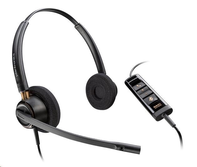 Poly EncorePro 525 Microsoft Teams Certified Stereo with USB-A Headset0 