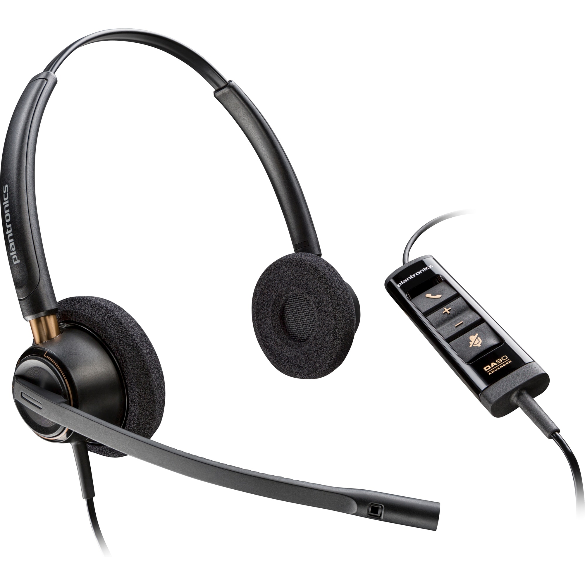 Poly EncorePro 525 Microsoft Teams Certified Stereo with USB-A Headset0 