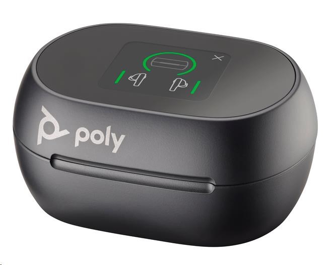 Poly Voyager Free 60+ bluetooth headset,  BT700 USB-A adaptér,  dotykové nabíjecí pouzdro,  černá0 