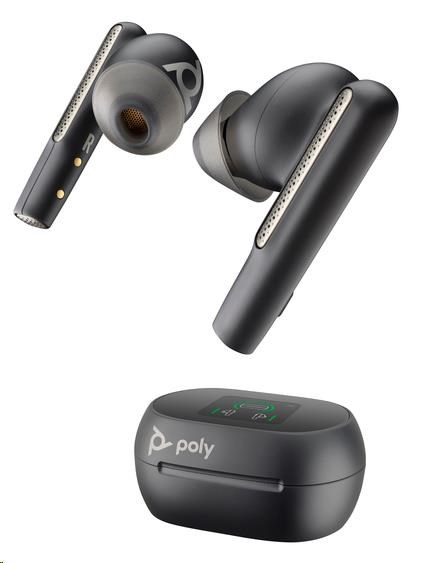 Poly Voyager Free 60+ bluetooth headset,  BT700 USB-A adaptér,  dotykové nabíjecí pouzdro,  černá1 