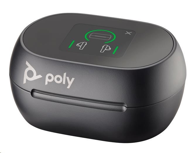 Poly Voyager Free 60+ MS Teams bluetooth headset,  BT700 USB-A adaptér,  dotykové nabíjecí pouzdro,  černá0 