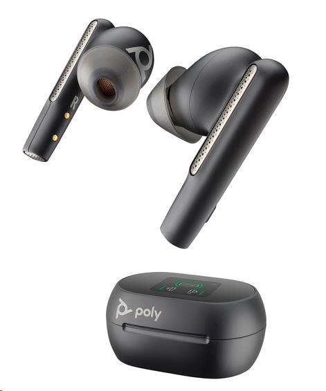 Poly Voyager Free 60+ MS Teams bluetooth headset,  BT700 USB-A adaptér,  dotykové nabíjecí pouzdro,  černá1 