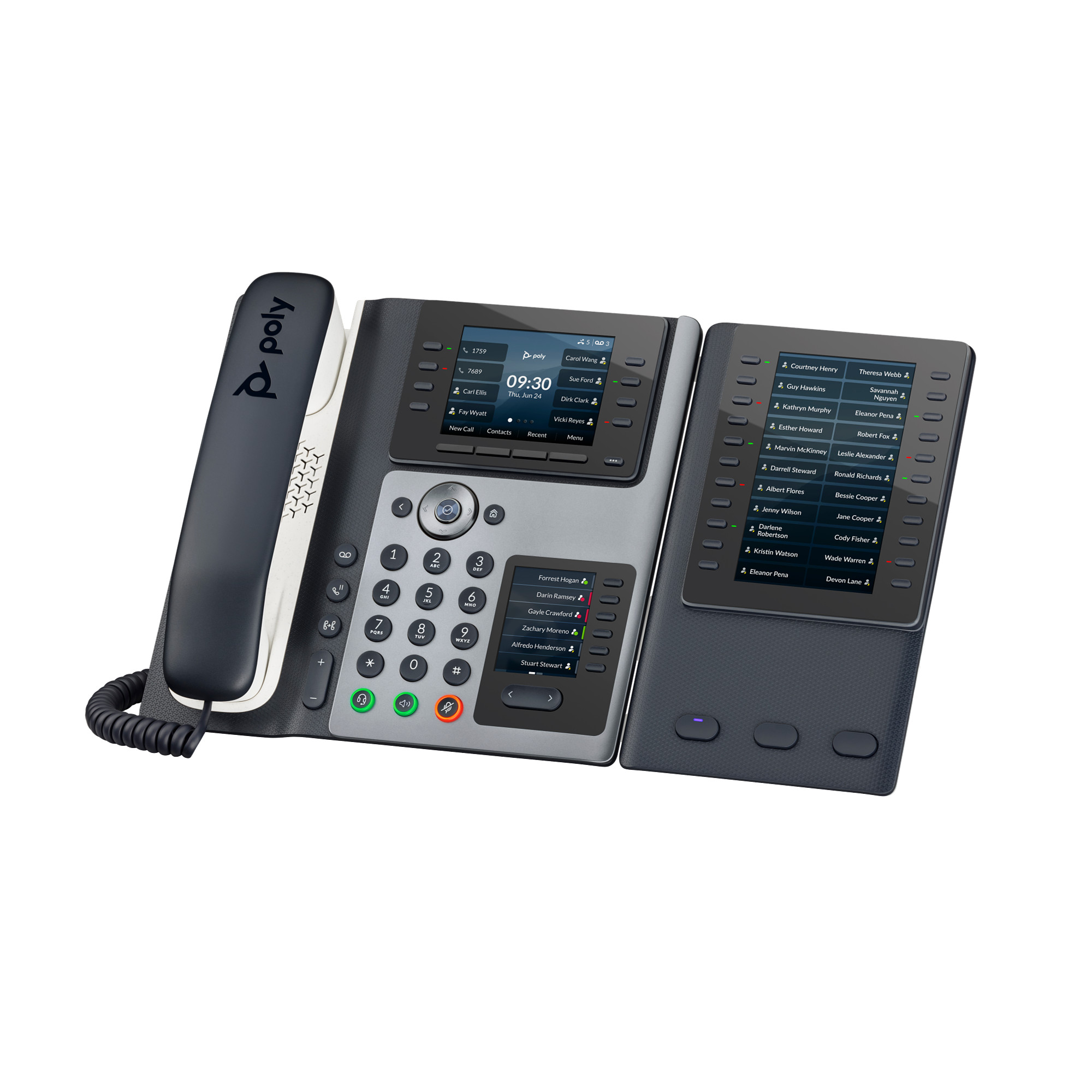 Poly Edge E400 IP Phone and PoE-enabled2 