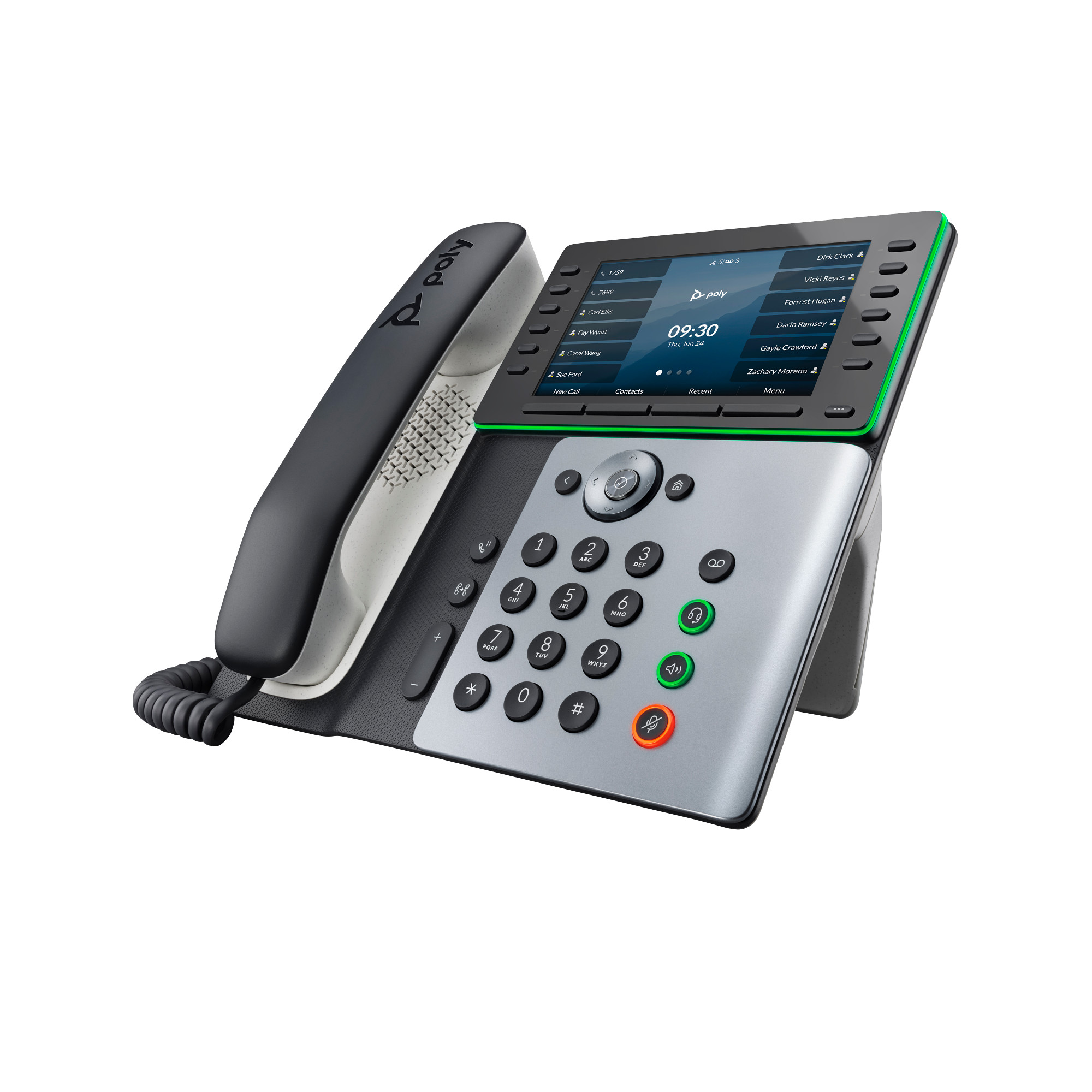 Poly Edge E500 IP Phone and PoE-enabled4 