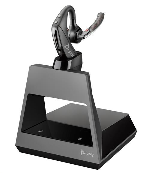 Poly Voyager 5200 OFFICE bluetooth headset,  USB-A,  nabíjecí stojánek1 