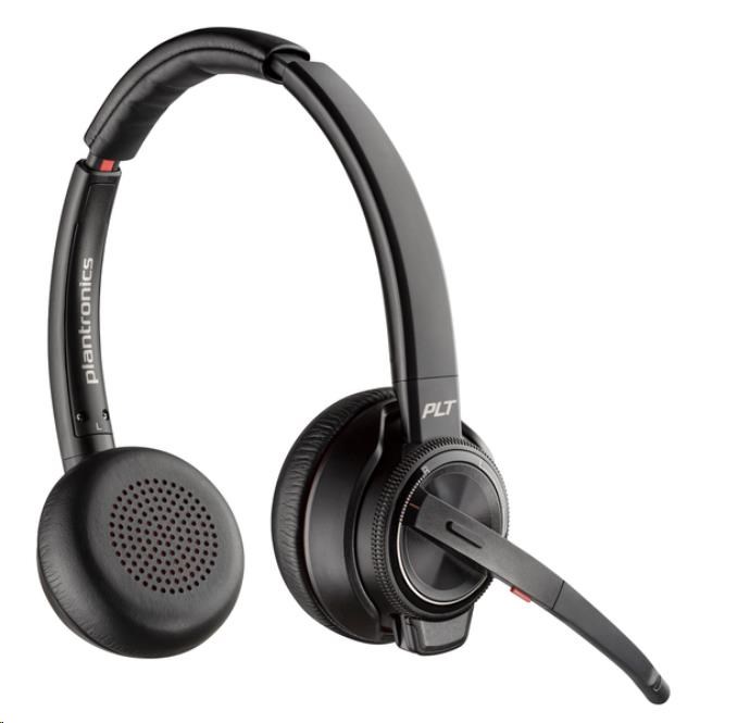 Poly Savi 8220 Stereo DECT 1880-1900 MHz Headset +Charging Cradle2 