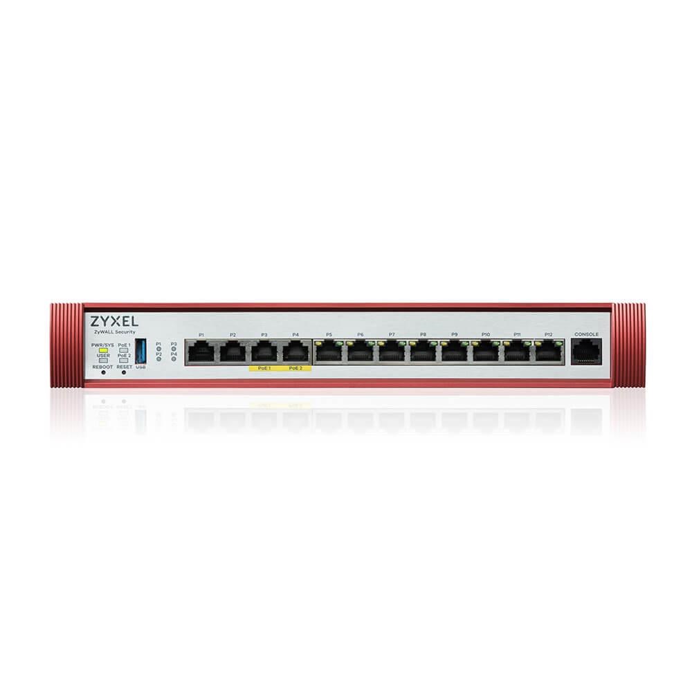 Zyxel USG FLEX500 H Series,  User-definable ports with 2*2.5G,  2*2.5G( PoE+) & 8*1G,  1*USB (device only)0 