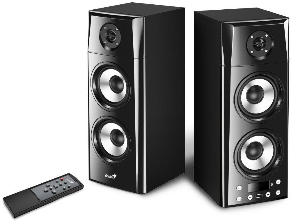 GENIUS reproduktory SP-HF2800 BT/  2.0/  60W/  Dřevěné/  Bluetooth/  USB/  dálkové ovládání0 