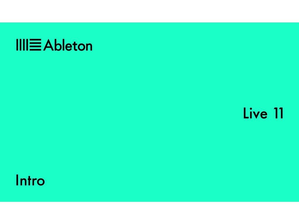 Ableton Live 11 Intro0 