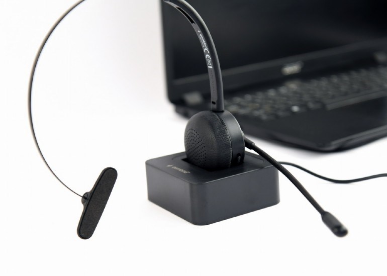 GEMBIRD Sluchátka BTHS-M-01,  vhodné pro call centra,  mikrofon,  Bluetooth,  černé4 