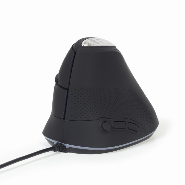 GEMBIRD myš MUS-ERGO-03,  Vertikální - Ergonomická,  drátová USB,  podsvícená,  šedá4 
