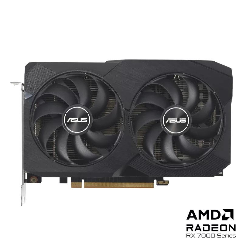 ASUS VGA AMD Radeon RX 7600 DUAL V2 OC 8G, 8G GDDR6, 3xDP, 1xHDMI3 