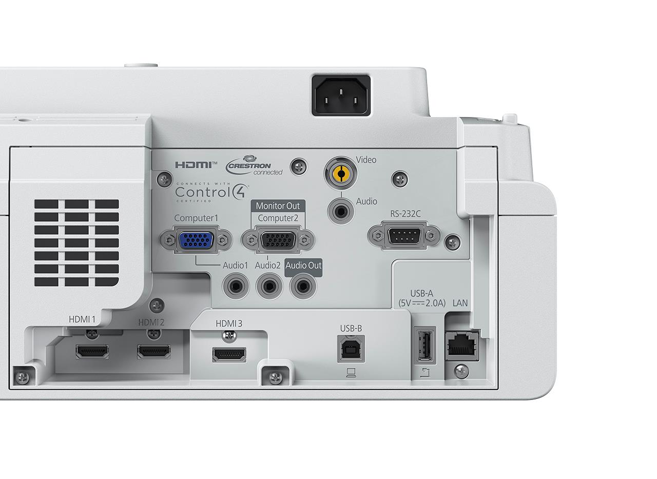 Epson projektor EB-760Wi 3LCD, Laser, WXGA, 4100ANSI, 2 500 000:1, HDMI, LAN, WiFi, Miracast - ultra short4 