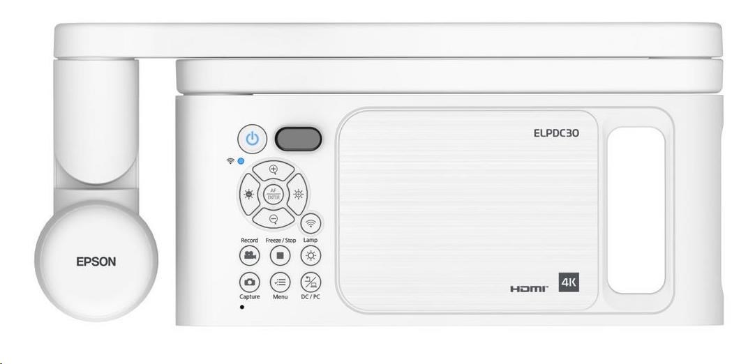 EPSON Vizualizér - ELPDC30 - USB,  HDMI,  WiFi,  Optika 10,  Digitální 23,  13 Mpx,  světla LED5 