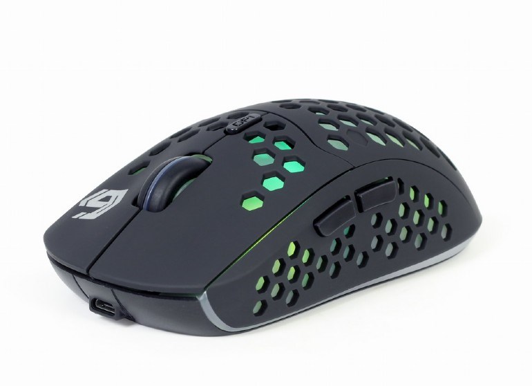 GEMBIRD myš RAGNAR WRX500,  černá,  bezdrátová,  podsvícená,  1600DPI,  USB nano receiver0 