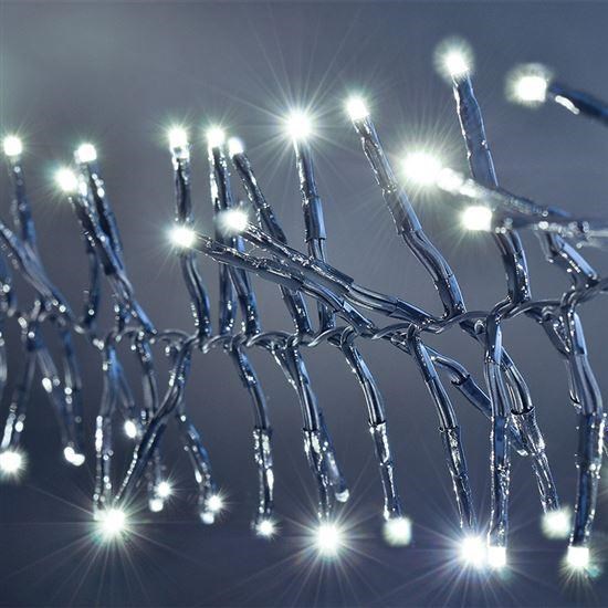 Solight LED venkovní vánoční řetěz s dálkový ovládáním - Cluster,  576 LED,  8 funkcí,  časovač,  IP44,  studená bílá5 