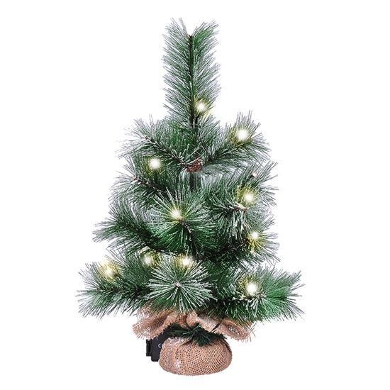Solight vánoční stromek 45cm,  15LED,  3x AA,  IP44 časovač0 