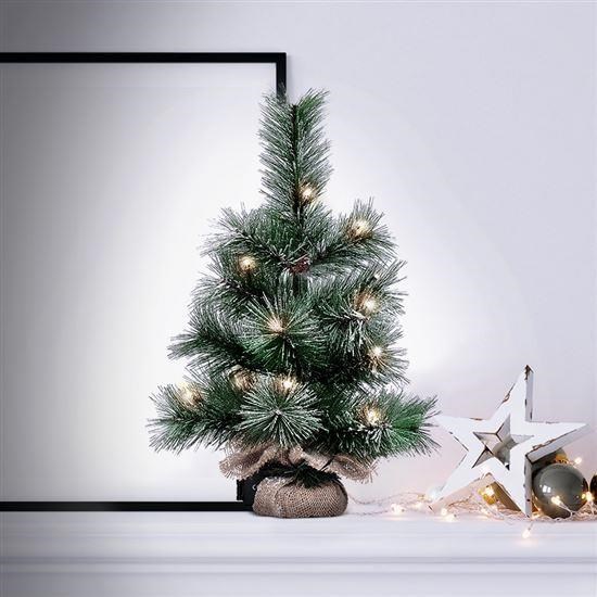Solight vánoční stromek 45cm,  15LED,  3x AA,  IP44 časovač1 