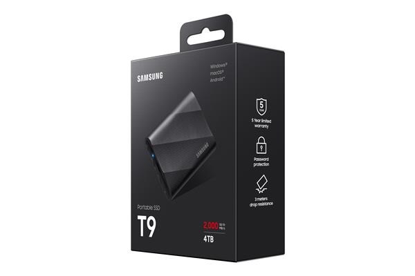 Samsung Externí SSD disk T9 - 4 TB  - černý7 