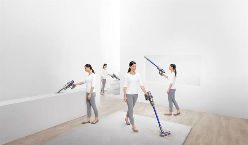 Dyson V11 (2023) akumulátorový vysvač,  Li-Ion baterie,  LCD displej,  3 režimy,  sběrná nádoba,  modrý /  stříbrný7 