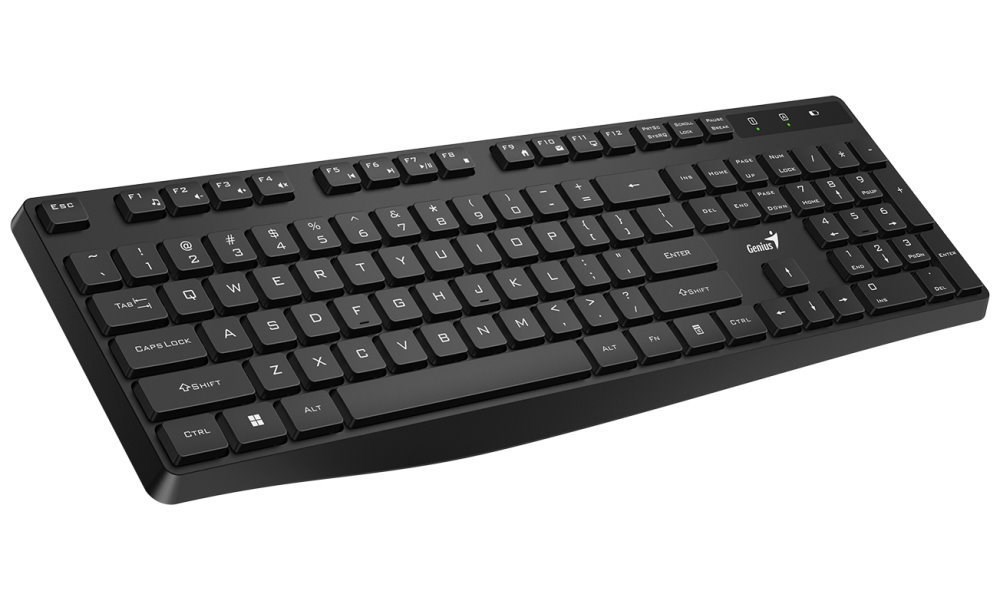 GENIUS klávesnice KB-7200,  bezdrátová 2, 4GHz,  Mini-receiver,  USB,  CZ+SK layout,  černá1 