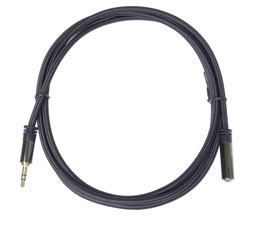 PREMIUMCORD kabel,  stíněný,  Jack 3.5mm - Jack 3.5mm M/ F 1, 5m1 