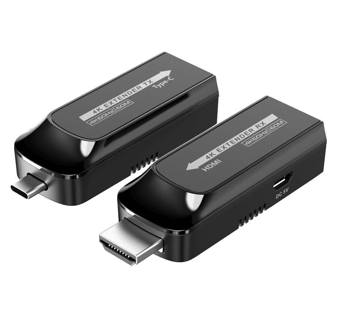 PREMIUMCORD USB-C na HDMI extender přes Cat5e/6/6a 4K@60Hz na 60m0 