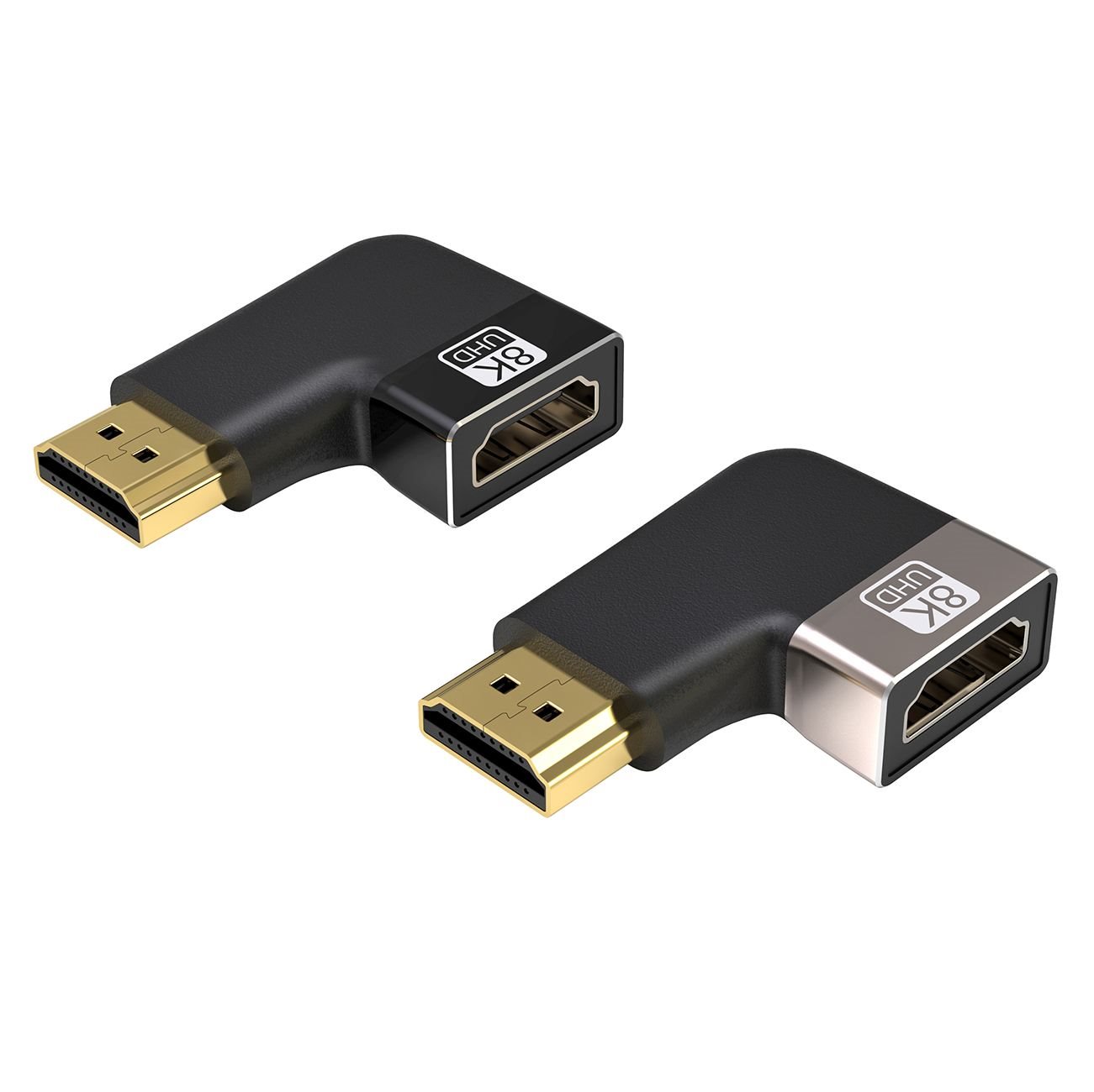 PREMIUMCORD Adaptér spojka 8K HDMI A - HDMI A,  F/ M,  do úhlu 90° - levá0 