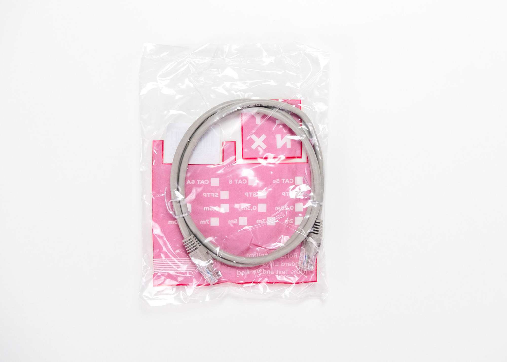 LYNX patch kabel Cat5E,  UTP - 1m,  šedý (prodej po 10 ks)3 