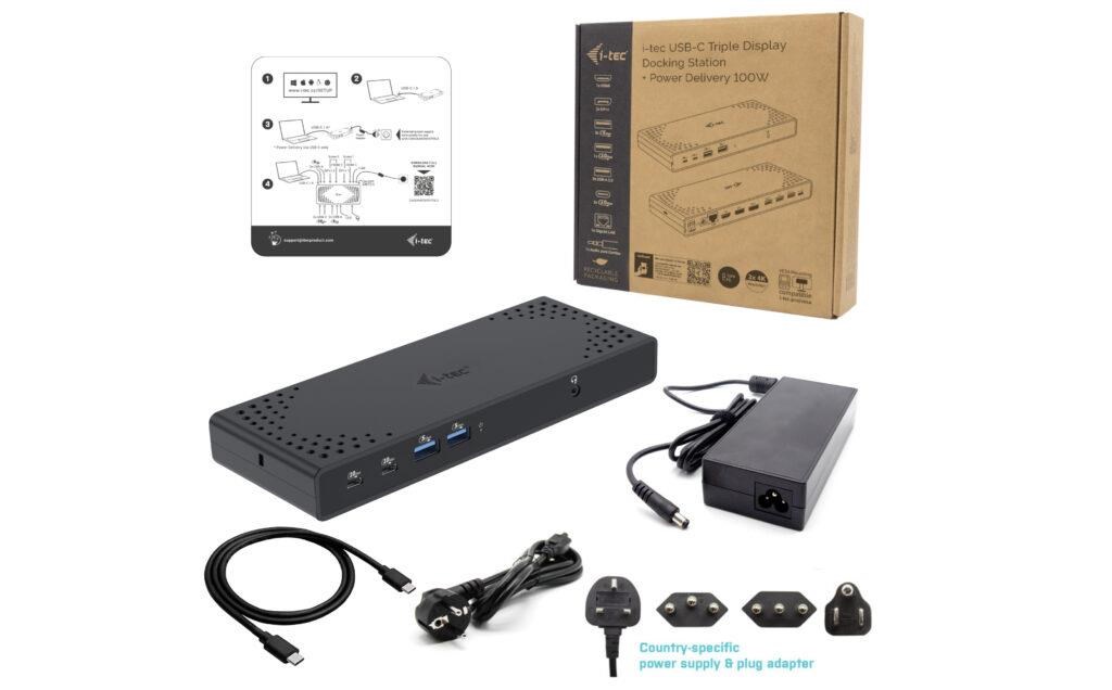i-tec USB-C Triple Display Docking Station Gen 2,  PD 100W9 