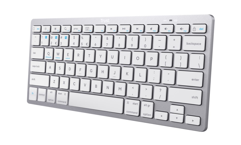 BAZAR - TRUST bezdrátová klávesnice BASICS Wireless Bluetooth keyboard - Poškozený obal (Komplet)0 