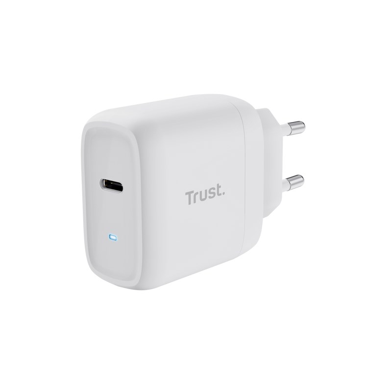 TRUST nabíječka 45W Maxo,  USB-C,  Nabíječka do zdi,  2m USB-C kabel,  bílá0 