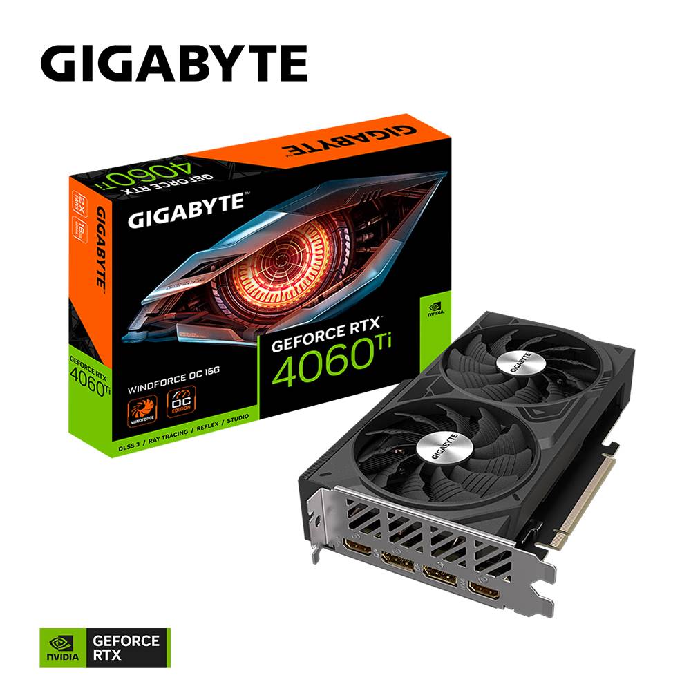 GIGABYTE GeForce RTX 4060 Ti WINDFORCE/ OC/ 16GB/ GDDR60 