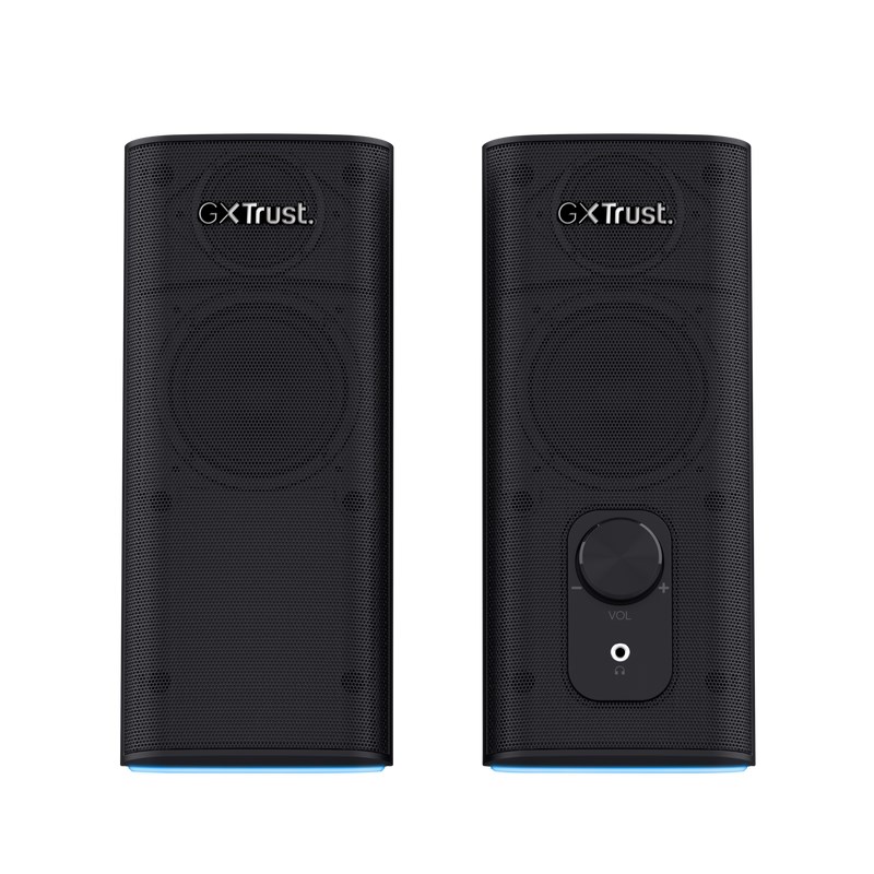 TRUST reproduktory GXT 612 CETIC RGB-Illuminated 2.0 Speaker Set,  Bluetooth,  černá0 