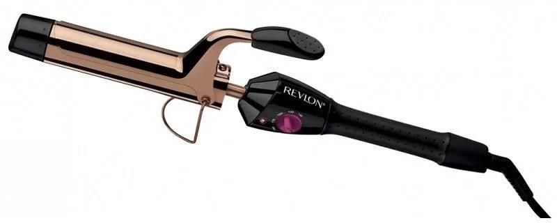 REVLON Salon Long Lasting Curls RVIR1159E kulma na vlasy,  klešťová,  studený hrot,  6 teplot,  černá a zlatá3 