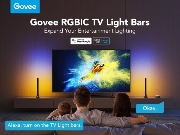 Govee SMART LED RGBIC Panel 38cm pro TV 43-75