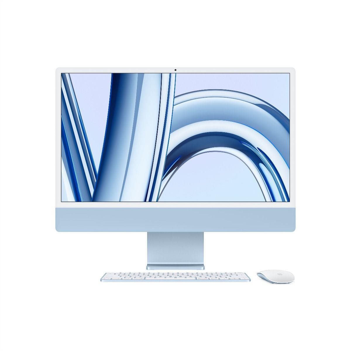 APPLE 24-inch iMac with Retina 4.5K display: M3 chip with 8-core CPU and 8-core GPU,  256GB SSD - Blue0 