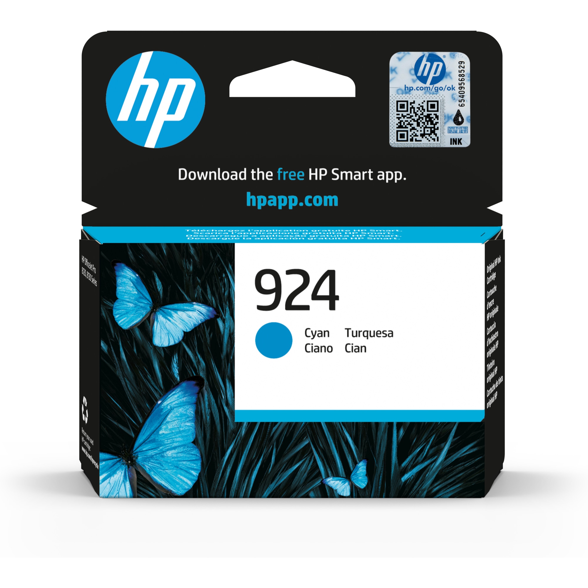 HP 924 Cyan Original Ink Cartridge (400 pages)0 