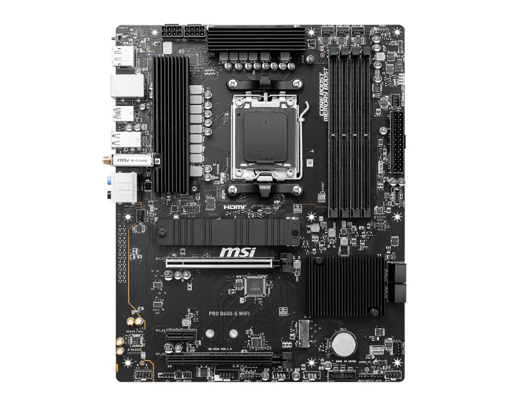 MSI MB Sc AM5 PRO B650-S WIFI,  AMD B650,  4xDDR5,  1xDP,  1xHDMI,  WI-FI1 