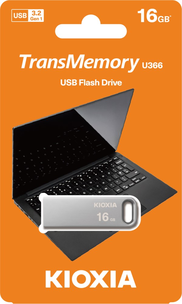 KIOXIA TransMemory Flash drive 16GB U366,  stříbrná1 