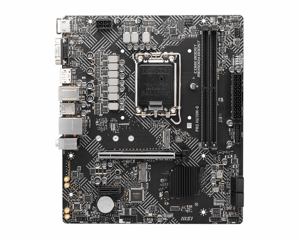 MSI MB Sc LGA1700 PRO H610M-G,  Intel H610,  2xDDR5,  1xDP,  1xHDMI,  1xVGA,  mATX0 