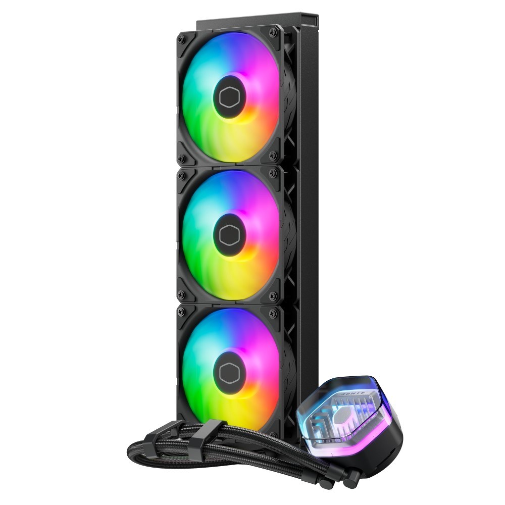 Cooler Master vodní chladič MasterLiquid 360 Atmos ARGB,  3x120mm,  LGA1851,  AM5,  černá3 
