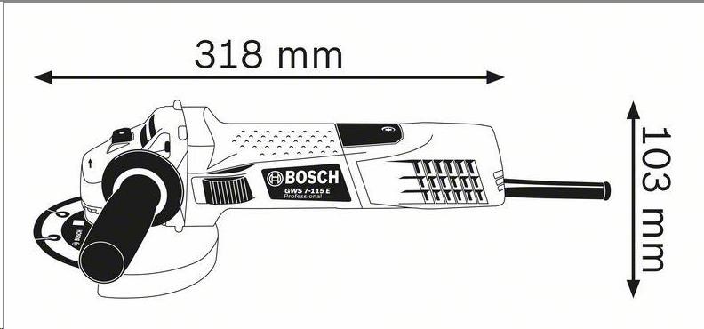 BOSCH ÚHLOVÁ BRUSKA GWS 7-115 E (720W; 115mm) RSP0 